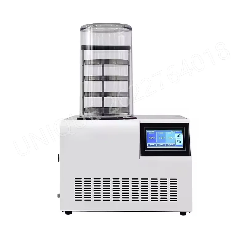 Table-Top Small Food Grade Vacuum Fruit Food Freeze Drying Machine Home Use Vegetable Freezer Dryer with Pump