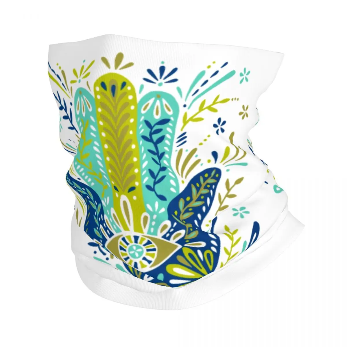 カスタムハムサハンド邪視除けバンダナネックゲイター防風フェイススカーフカバー男女兼用お守り部族文化ヘッドバンドチューブ