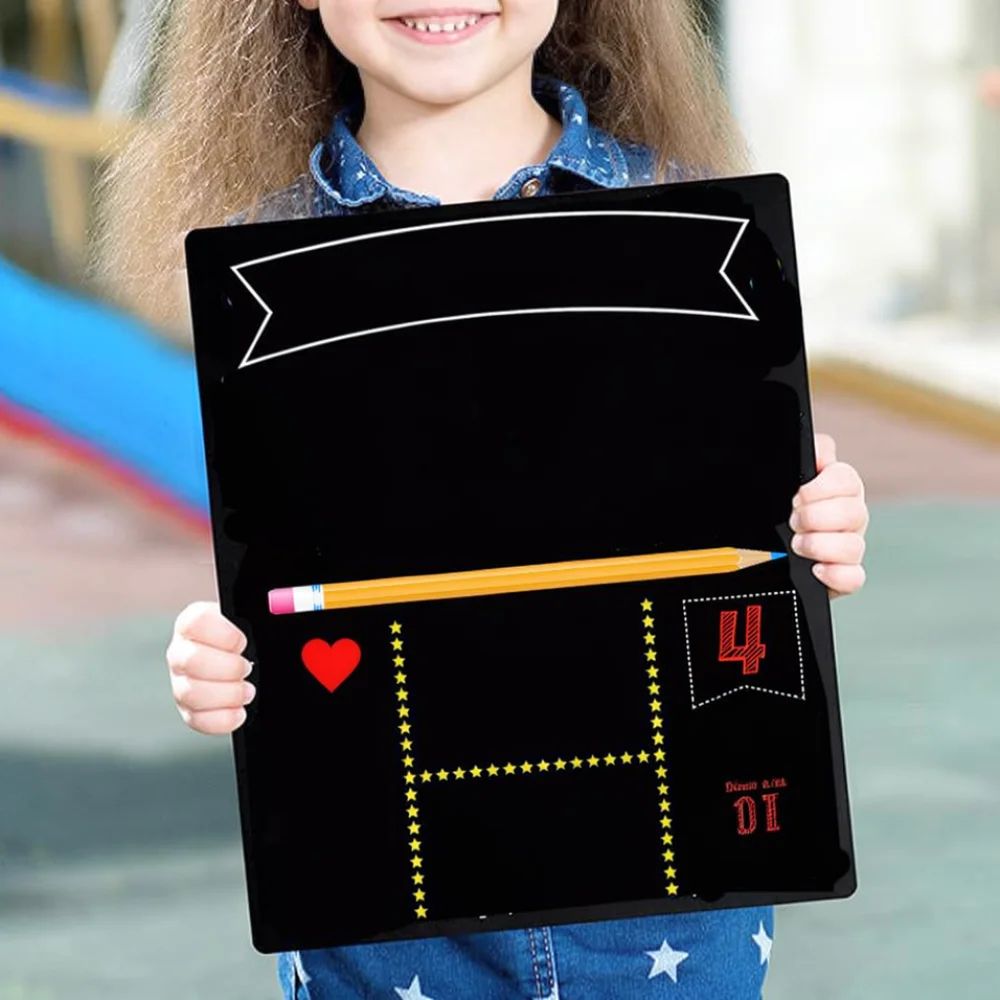 Double Sided Wood Frame Memo Board Creative Chalkboard For Aalive Office Desktop Message Display School Stationery