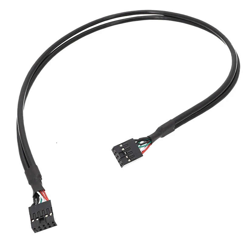 Mainboard USB 9PIN Female To Female Internal Cable USB2.0 Internal Mainboard Header Cable