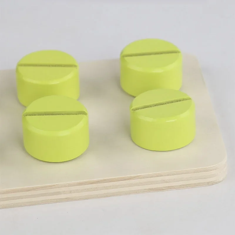 몬테소리 어린이용 나무 나사 조합 분해 계산 보드 수학 게임 교육용 장난감