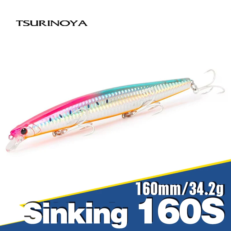 tsurinoya-163s-agua-salgada-afundando-minnow-mar-isca-de-pesca-ultra-longa-fundicao-stinger-163mm-342g-peso-grande-isca-dura