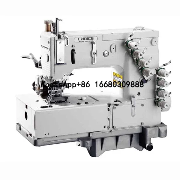 GC1508PR High Quality 4 Chain Stitch Waist Banding Attaching Machine With Indepent Lower Puller For Curve Seaming