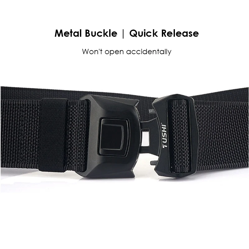 KOLBER 5 سنتيمتر/2 "التكتيكية في الهواء الطلق حزام للرجال الزنك مشبك الإفراج السريع الشرطة حزام عسكري ضيق النايلون حزام عريض الذكور #4