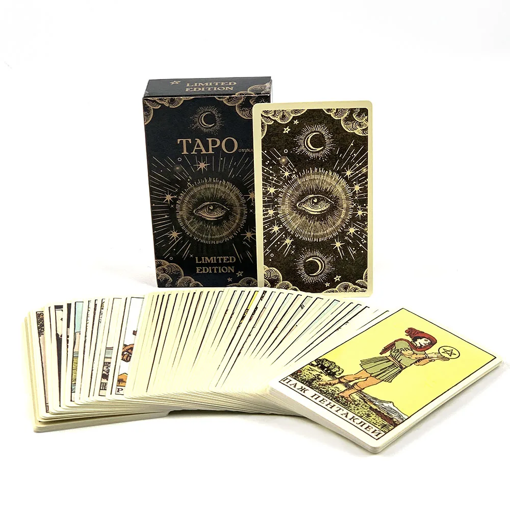 Rosyjskie TAPO Edycja Limitowana Kart Tarota Wróżbiarstwo Edycja Gry z Podręcznikiem A 78 Karty Tarota