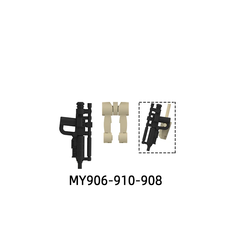 The Robot Action Figures Equipment Pants Hair Parts Model Blocks MOC Bricks Set Gifts Toys MY906-MY910 view 4