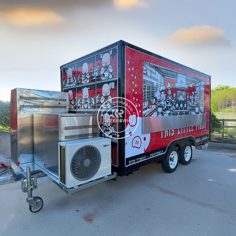 

Food Truck Beer Vending Machine Commercial Kitchen Equipment Street Coffee Kiosk Food Truck Trailer With Full Kitchen