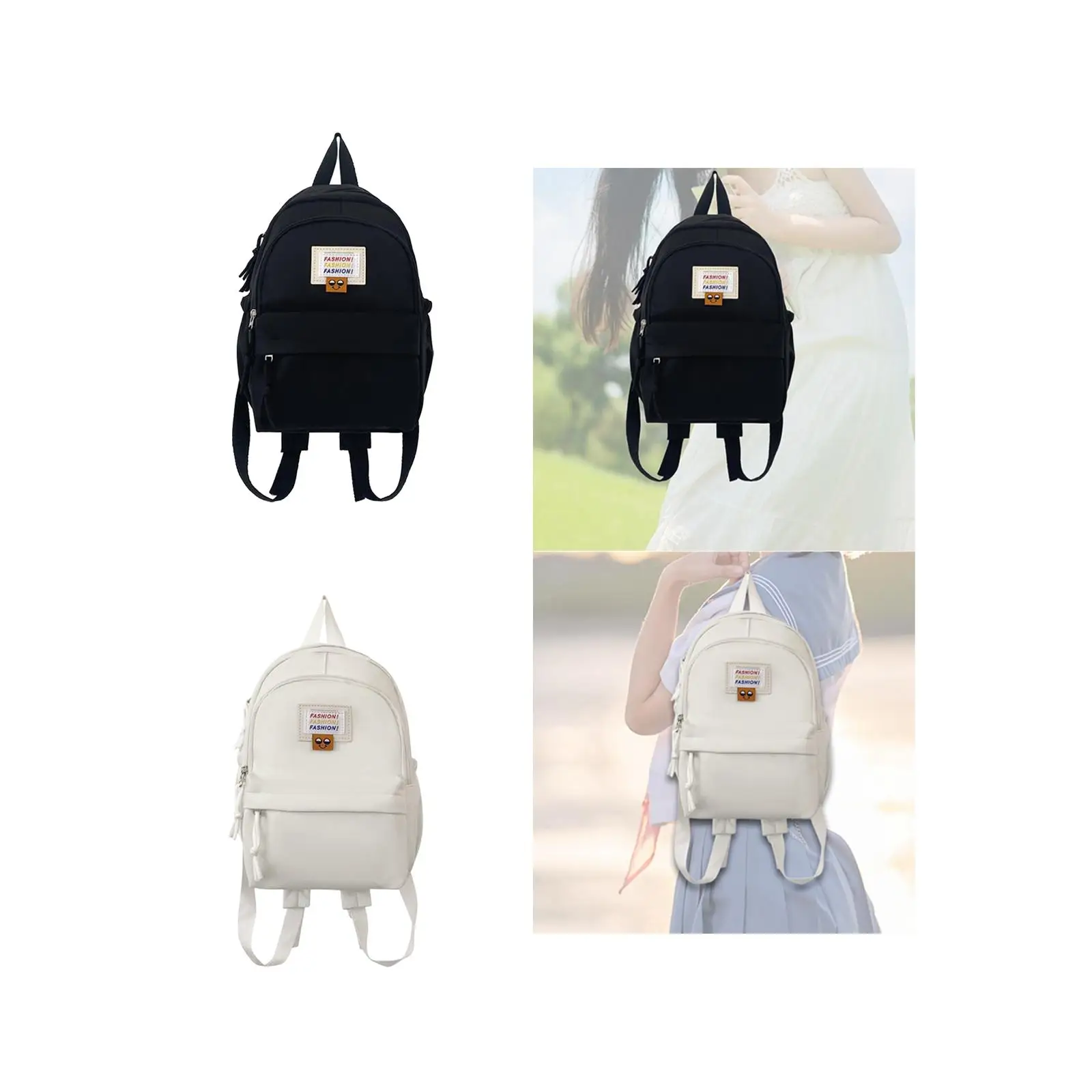 Fashion Backpack Stylish Casual Portable with Adjustable Shoulder Straps Mini Backpack for Hiking Travel Camping Fishing Street