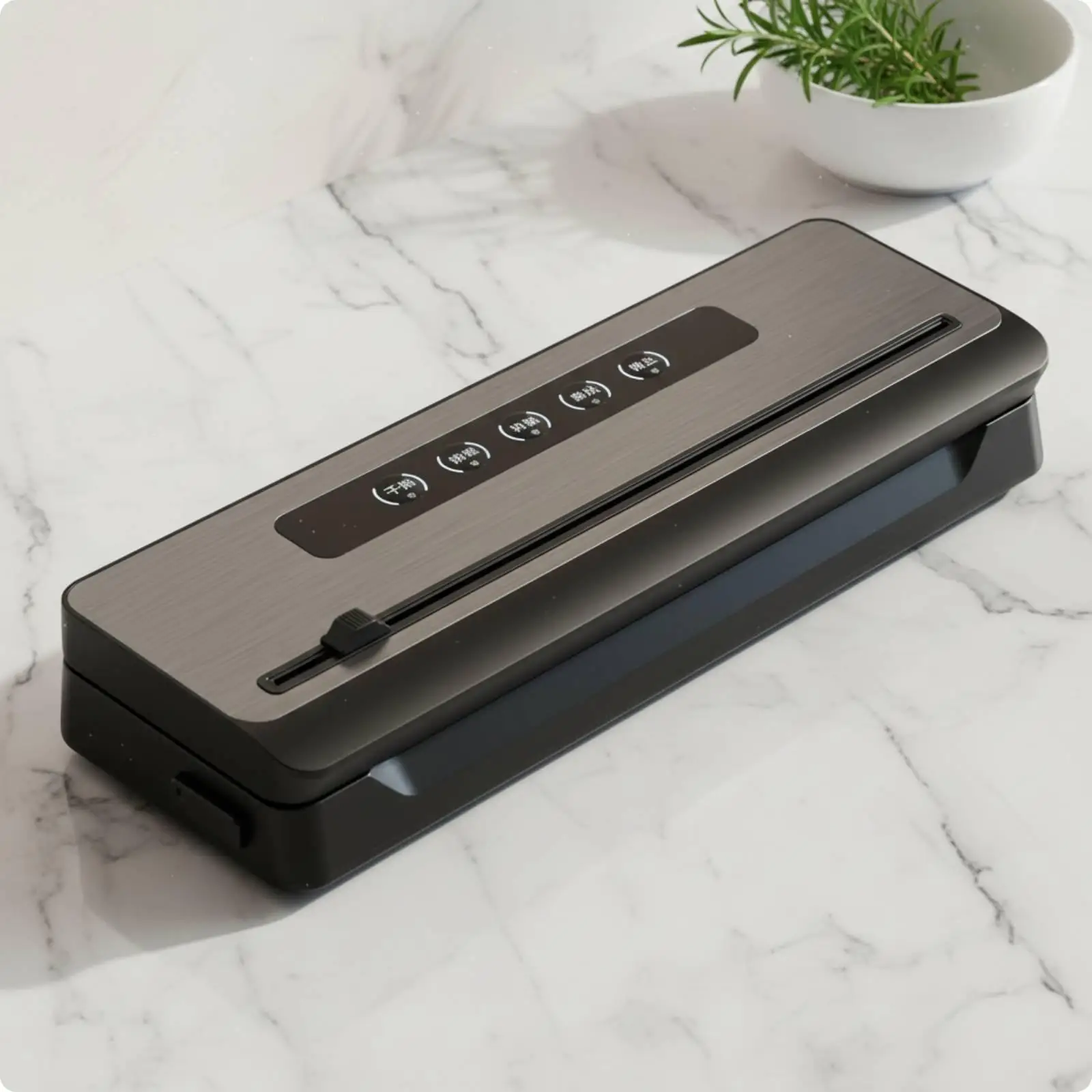 dry-and-wet-vacuum-sealer-brushed-metal-top-kitchen-appliance-slimline