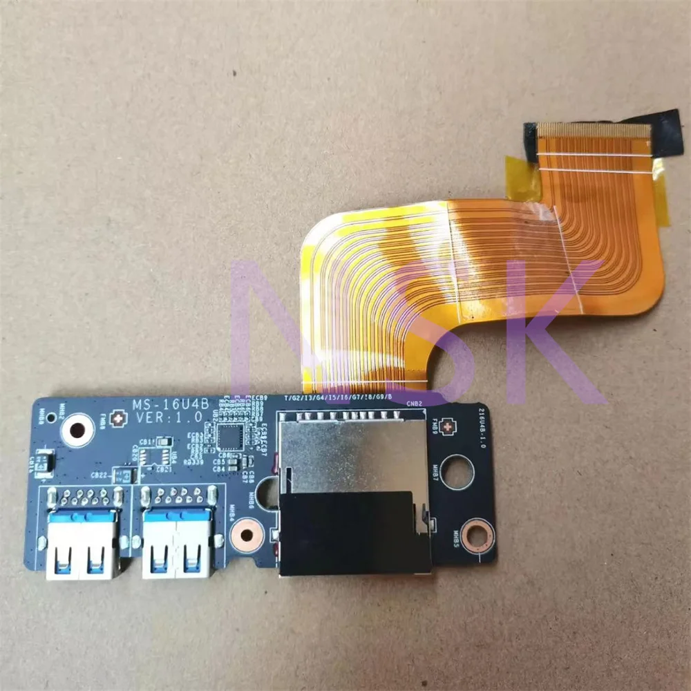 Original  FOR MSI MS-16U1 MS-16U4B VER: 1.0 GP65 GL65 USB Card Reader Switch Board 100% test OK