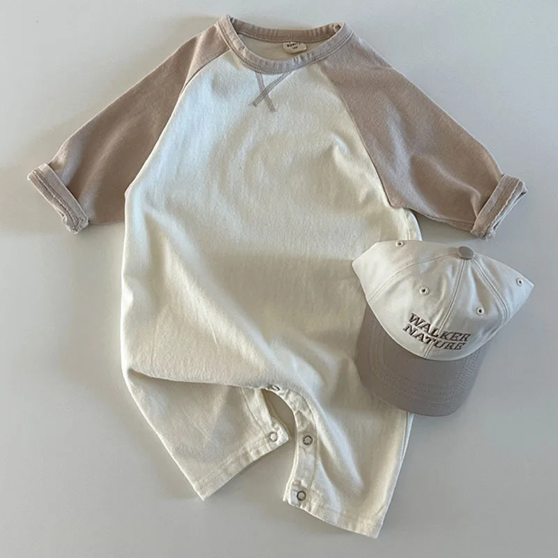 Neue Baby Langarm Strampler Baumwolle Infant Lose Overall Frühling Herbst Neugeborenen Jungen Mädchen Kleidung 2023 Neue Baby Kleidung