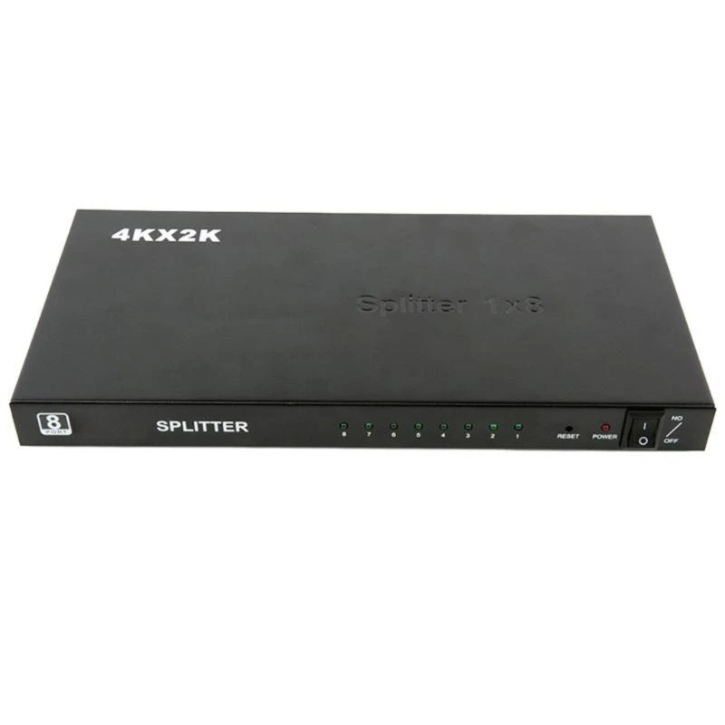 

R1WD 8 PORT HDMI2.0 SPLITTER 1 в 8 OUT HDMI2.0 Дистрибьютор -дистрибьюторные преобразователи для нескольких экрана дисплея и