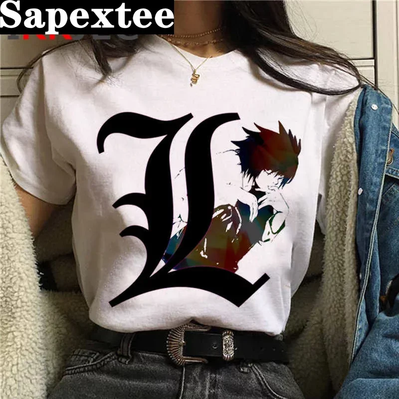 

Fullmetal Alchemist Seven Deadly Sins the Promise Neverland Death Note male casual white t shirt aesthetic graphic tees women