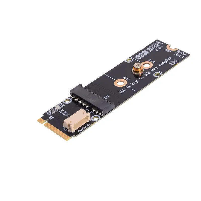 ADT-Link Full Speed M.2 M to Ekey Solid-State Interface Nvme Card to Wireless Bluetooth Wifi 7 Network Card Supports QCNCM865