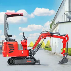 Mini Excavator 1 ton Mini Digger With Cab Diesel Engine Construction Equipment Compact miniBagger With  Customized