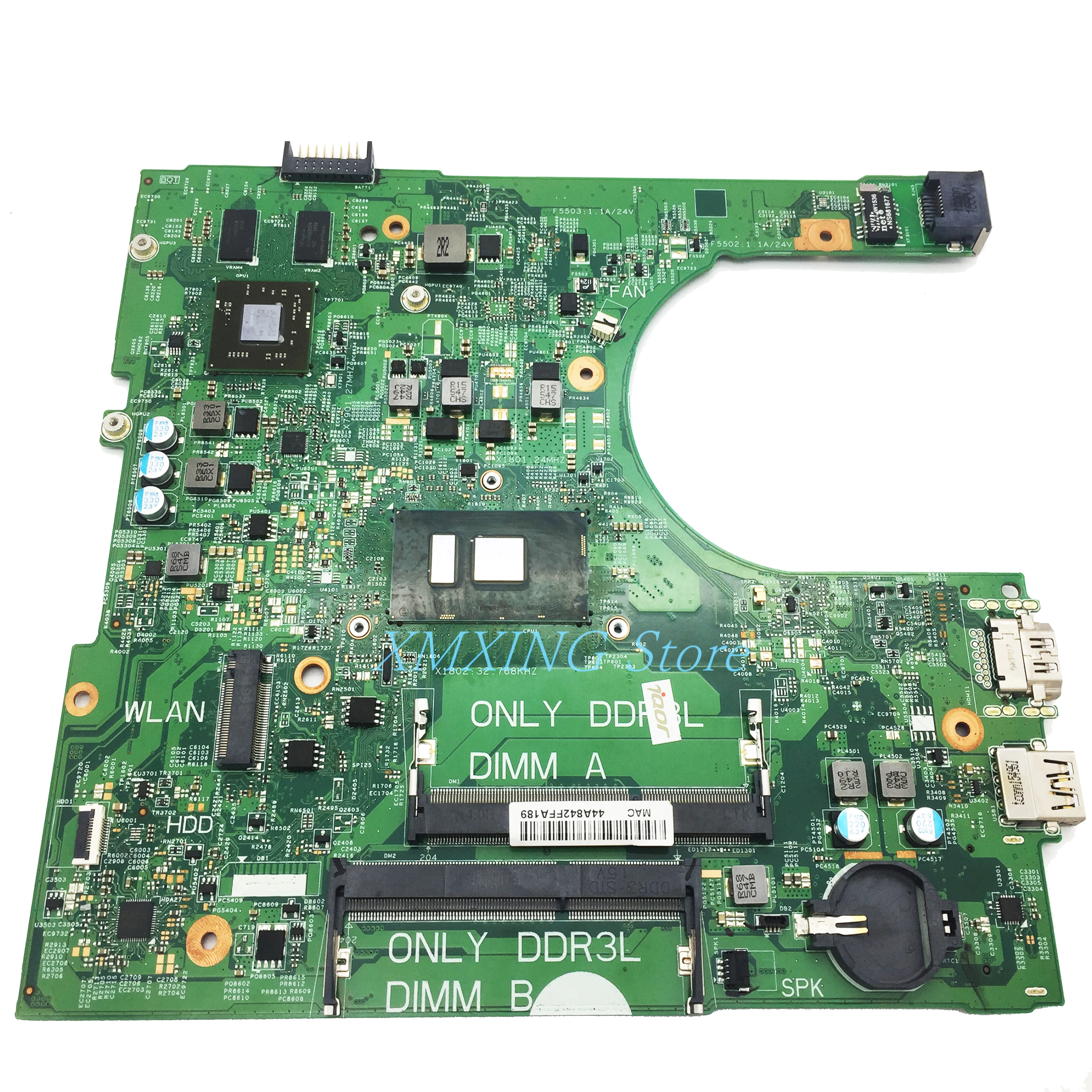 FULCOL For DELL Latitude 14 3459 3559 Laptop Motherboard SR2EY I5-6200U CN-04M8WX 04M8WX 4M8WX Tested 100% work