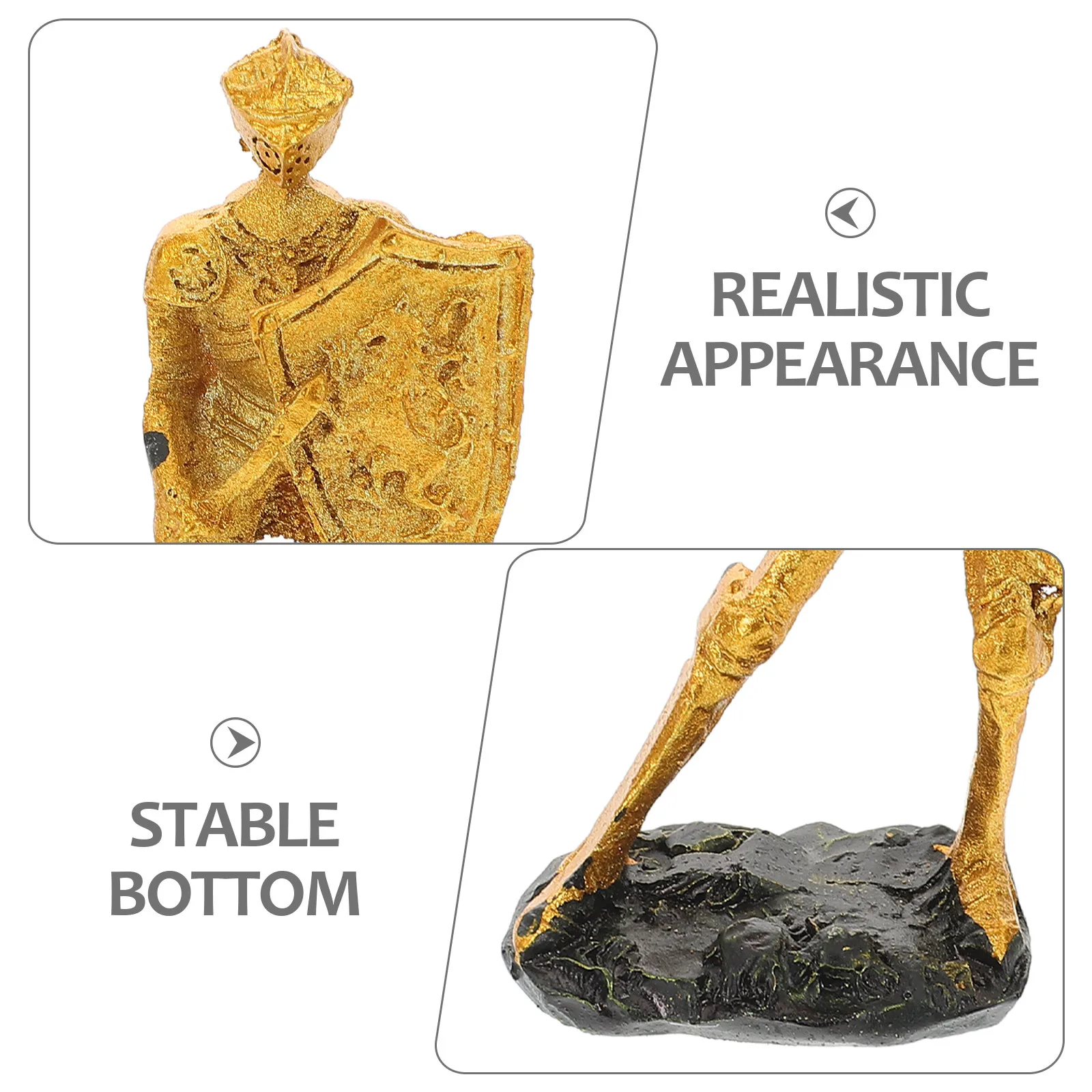 Resin Miniature Roman Warrior Soldier Figurines Realistic Lifelike Detail Sand Table DIY Desktop Decor Micro Landscaping Mini