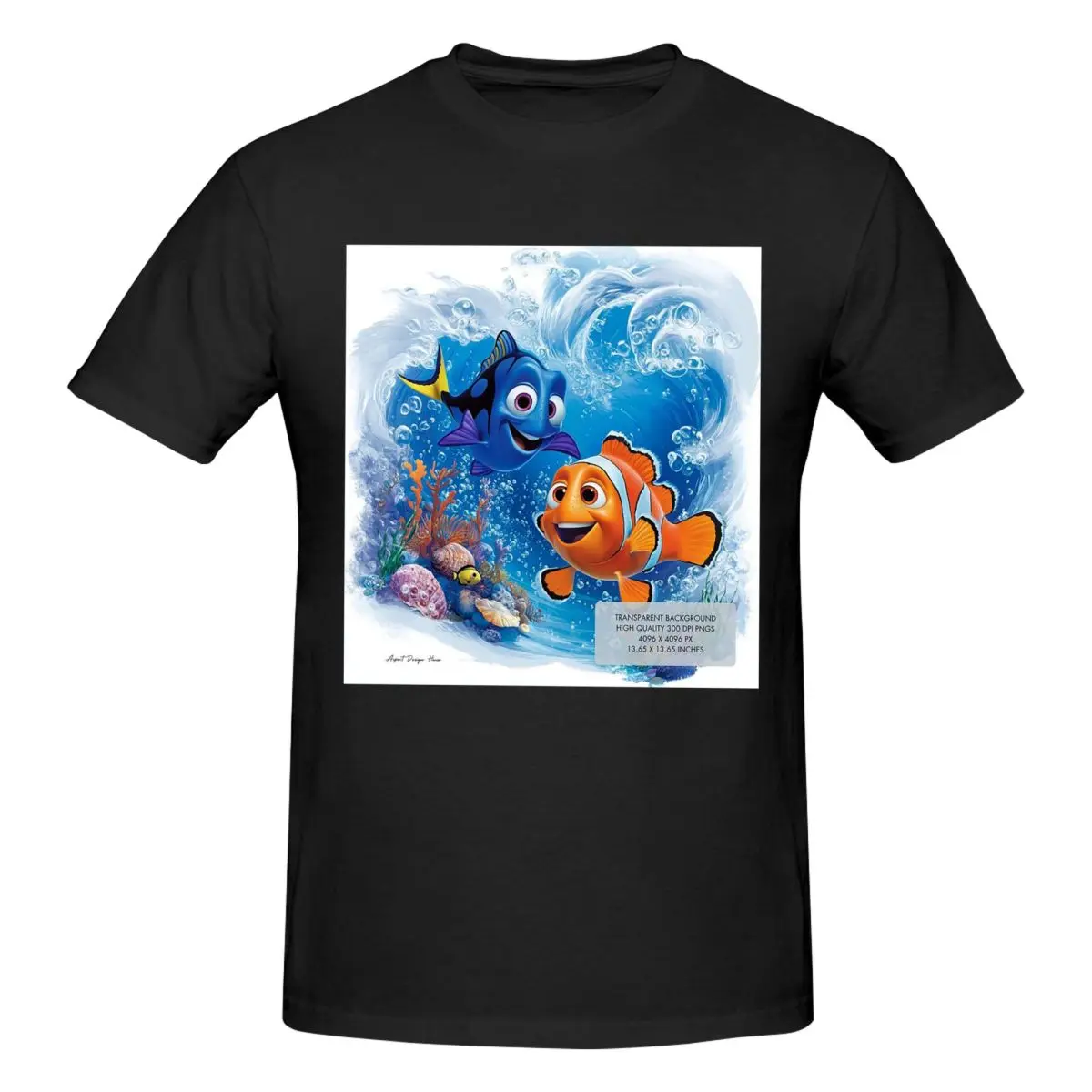 

Мужская футболка Finding Nemo, хлопковые футболки большого размера, мужская летняя одежда с короткими рукавами и круглым вырезом, топы S-6XL