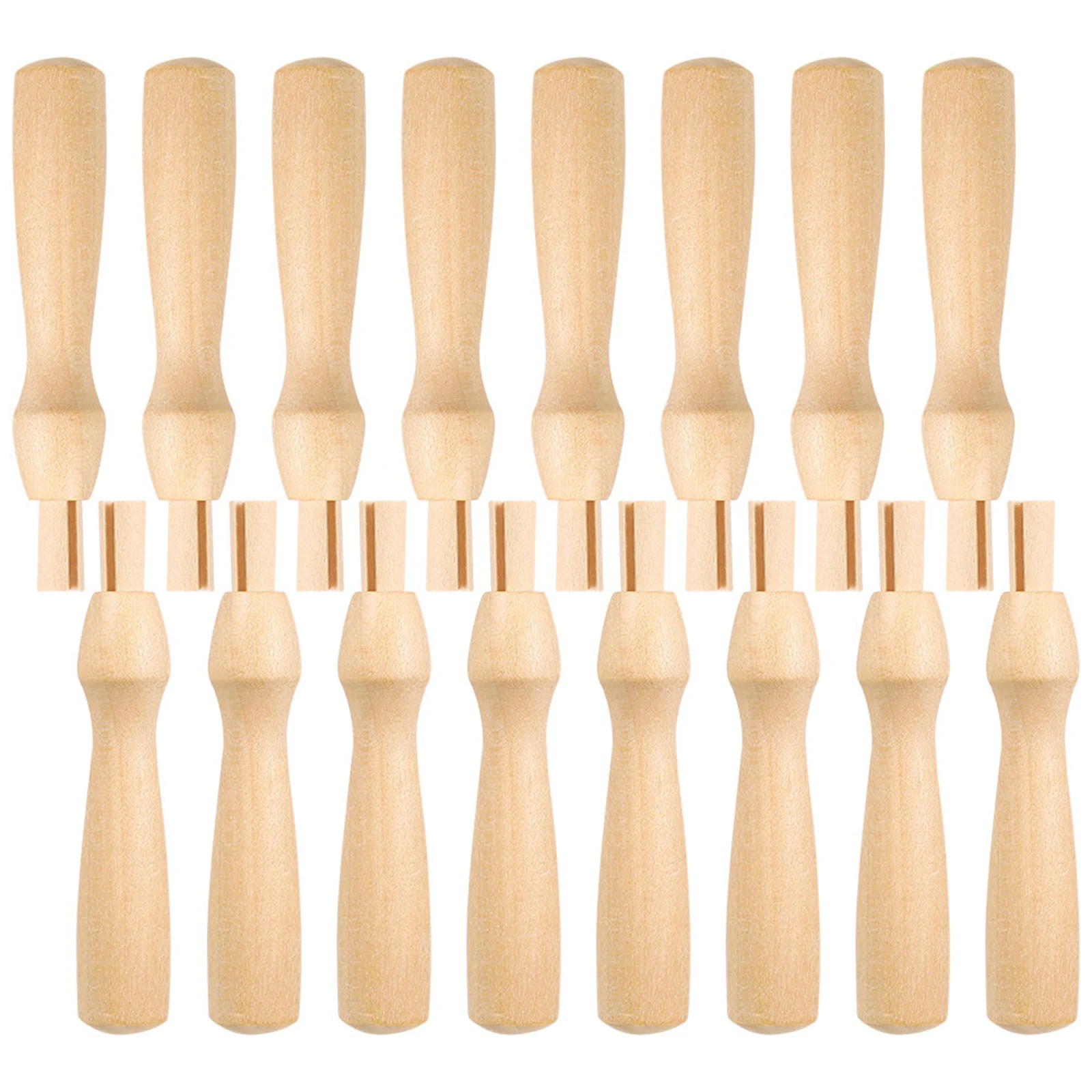 

16Pcs Needle Felting Handles Wooden Comfort Grip DIY Crafts Embroidery Tool Kit Needle Felting Tools Wooden Handles