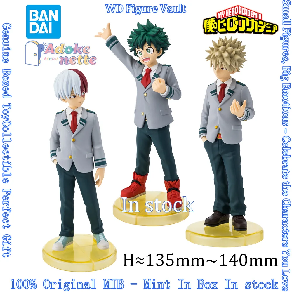 

In stock Bandai Adokenette Katsuki Bakugo My Hero Academia Izuku Midoriya Shoto Todoroki Figures Model Genuine Boxed Toy Gift
