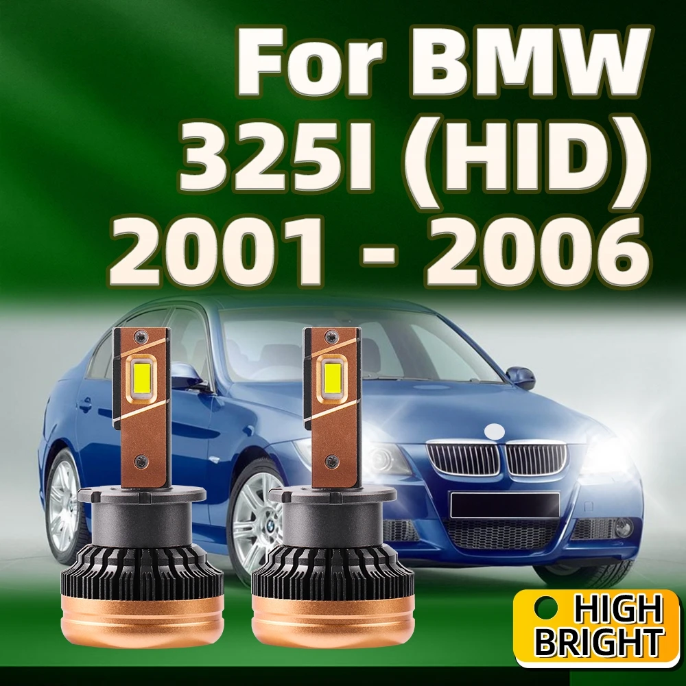 

2pcs LED Car Headlights D2S 30000LM High Power Auto Bulbs 1:1 Xenon For BMW 325I 2001 2002 2003 2004 2005 2006