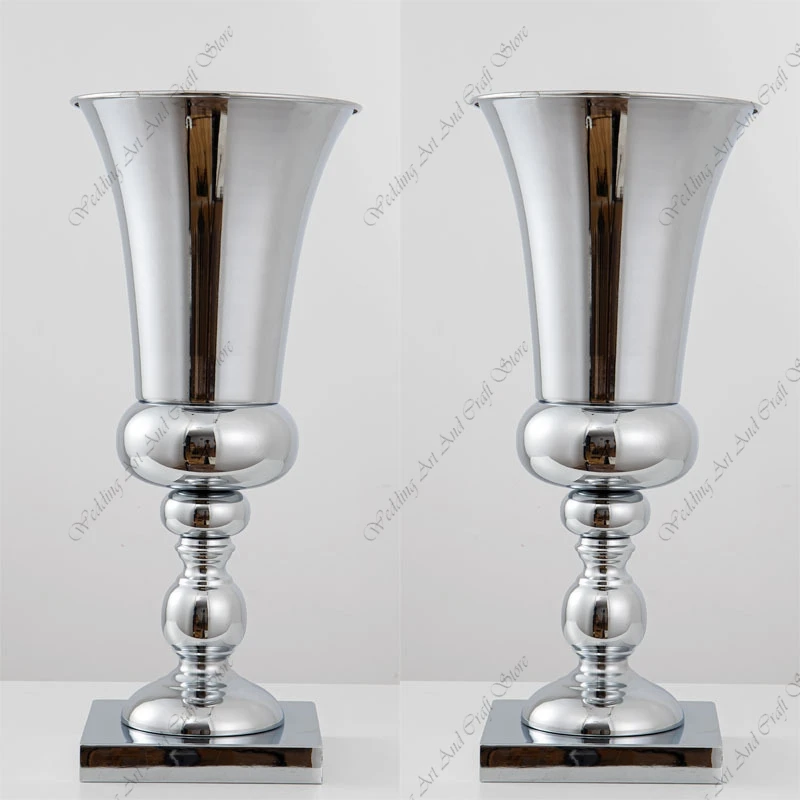 

10 шт. высоких (45-75 см) металлических подставок для цветов/ваз f30 для свадебного декора, подсвечников, центральных украшений стола hh245