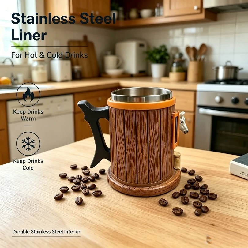 Cross-border tire coffee cup creative modeling desktop decoration ornament water cup resin handicraft mug