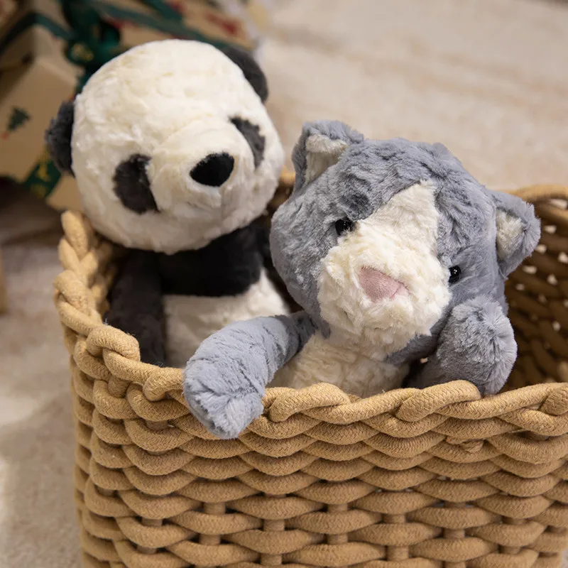 30 cm Dieren Knuffel Mooie Aap Vos Kat Panda Hond Leuke Soft Gevulde Metgezel Pop Knuffel Sierkussen Verjaardagscadeau Kinderen