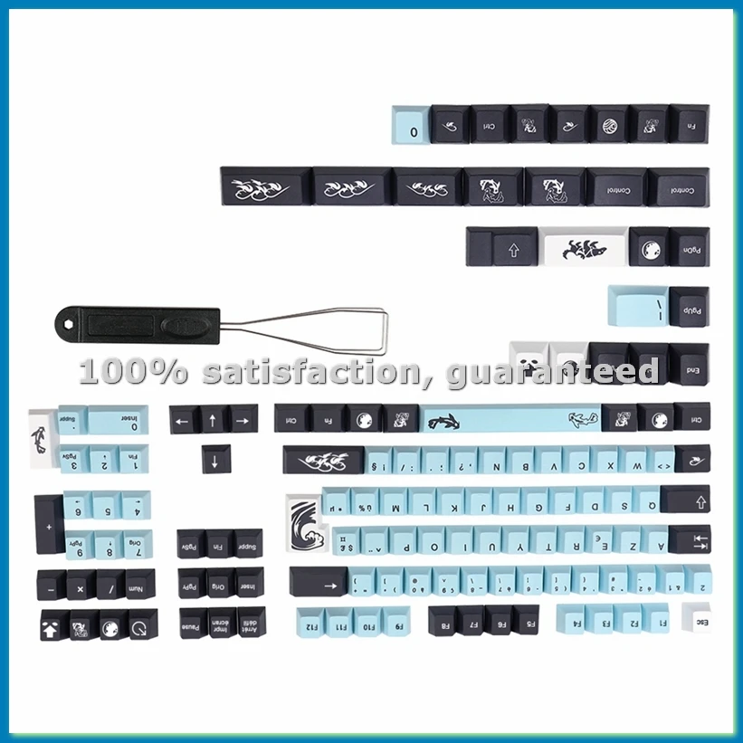 Dye Subbed Keycap FR ISO Layout PBT France Keycaps for MX Switch Keyboard Cherry Profile Key Cap FR Keycap 135 Keys-VVNB