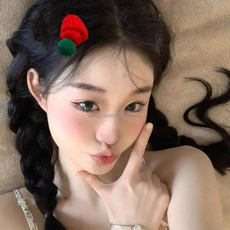 Klip Rambut Aksesori Rambut Santa untuk Perayaan