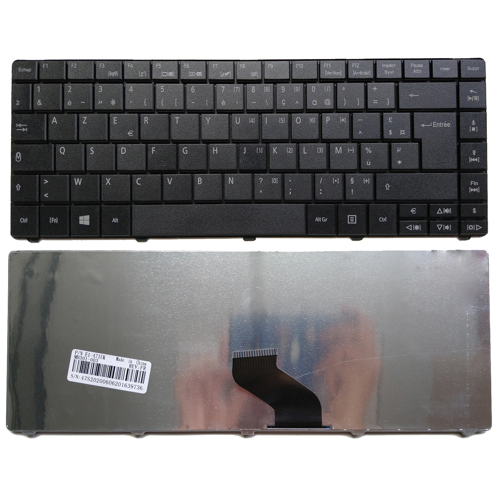 

Французская клавиатура для ноутбука Azerty для Acer Aspire E1-421 E1-421G E1-431 E1-431G E1-471 E1-471G E1-451 E1-451G FR Black