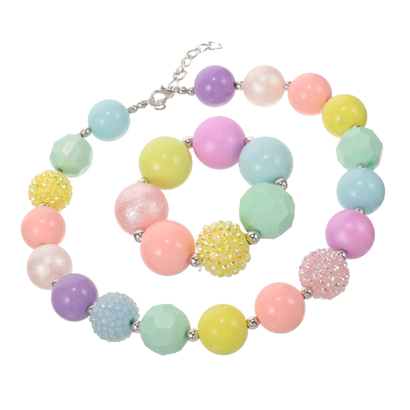 

Necklace Set Party Child Jewelry Childrens Girls Necklaces for Toddlers Charm Bracelet