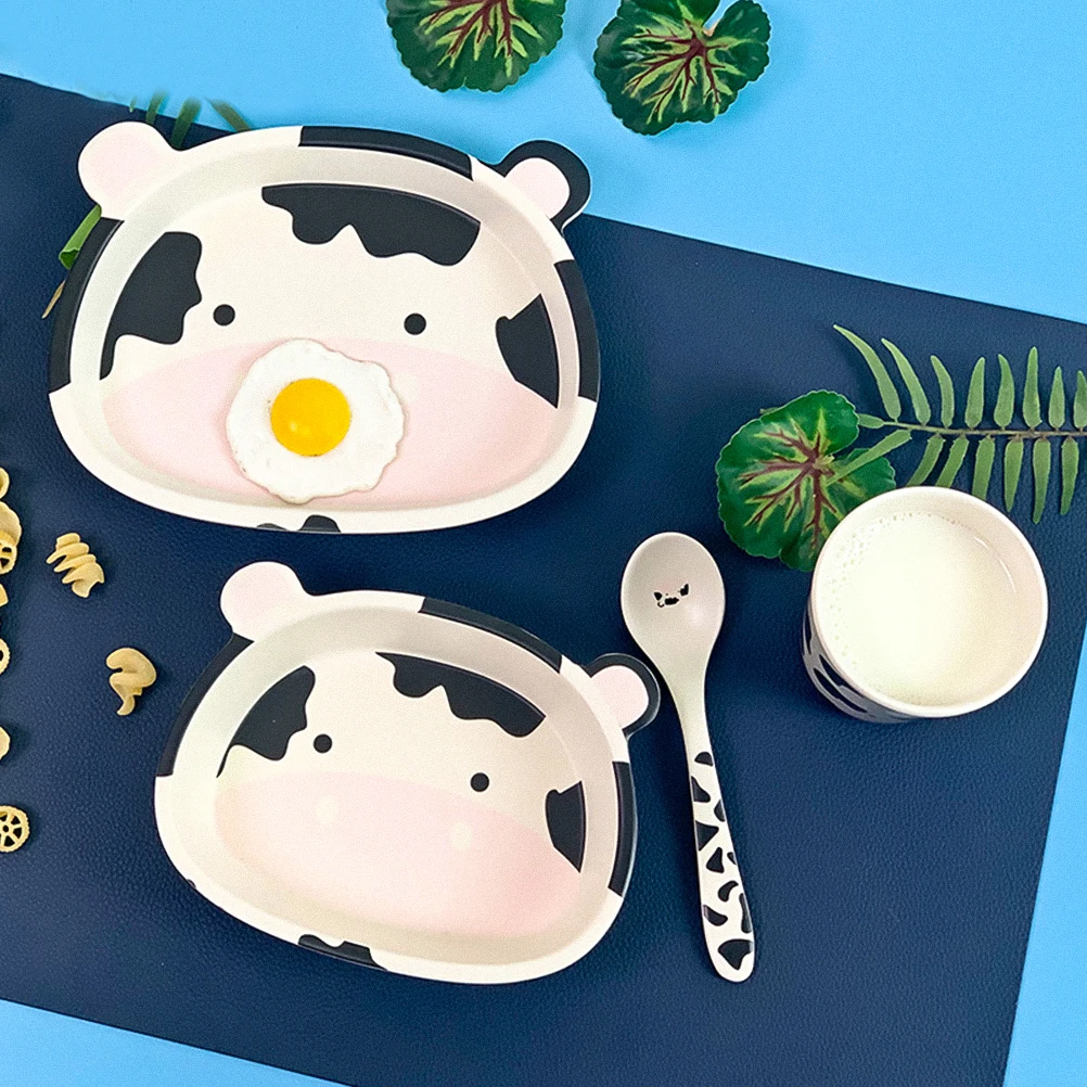 مجموعة واحدة من وعاء الحبوب على شكل بقرة للطفل، وعاء طعام جميل للحلوى، حاوية تخزين محمولة خفيفة الوزن، تصميم رائع، سهل التنظيف