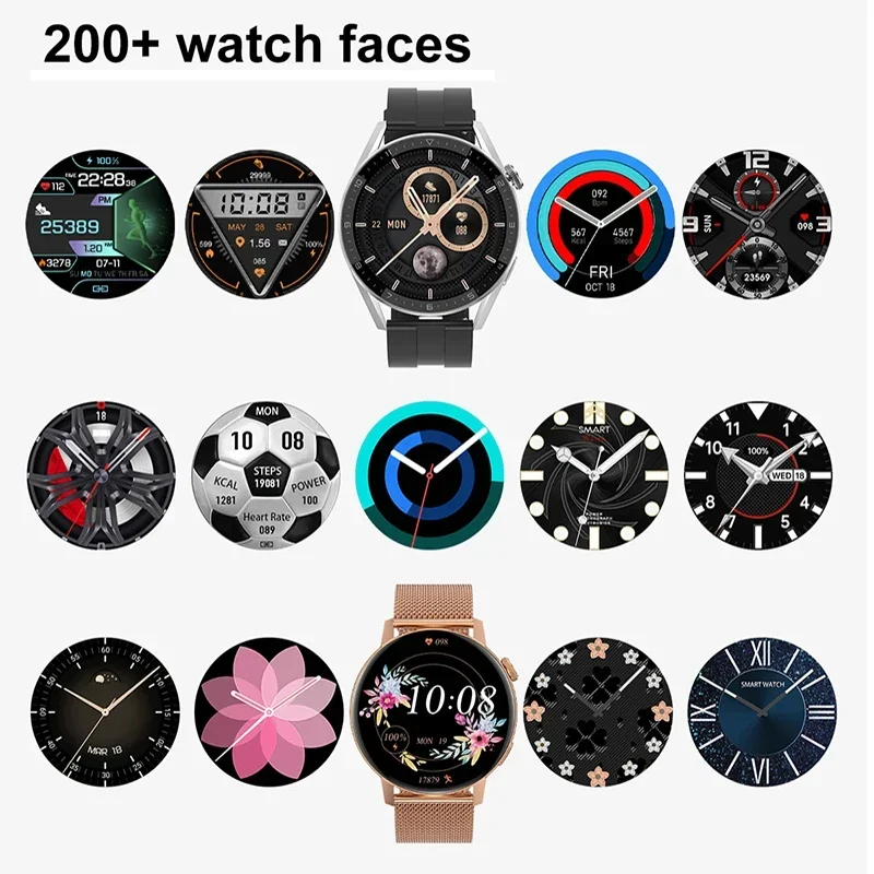 2024 New NFC Smartwatch for Men Fitness. GPS Movement Track. Bluetooth Call. Women's Smartwatch. IP68 Waterproof. Sport Watches.