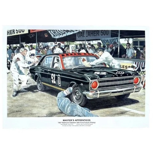 Falcon XR GT 1967 Bathurst Pitstop Tin Sign 50 x 35cm - Made in Australia --Tin Sign