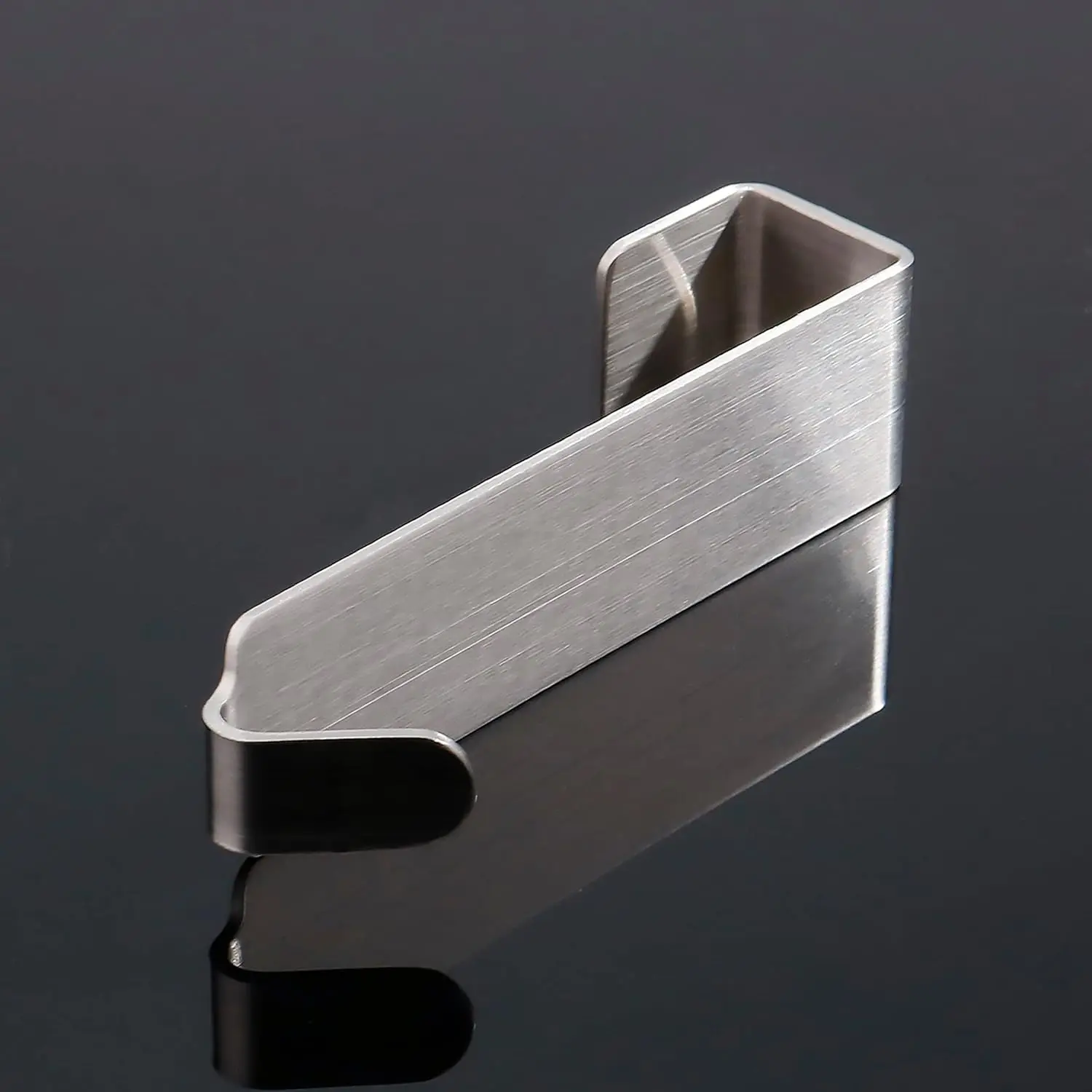 4 Stück Duschtürhaken, Handtuchhalter über der Tür, robuster Edelstahl, mattschwarz, Duschhaken, bohrfrei, Mantel, Robe Ha – Detail 7