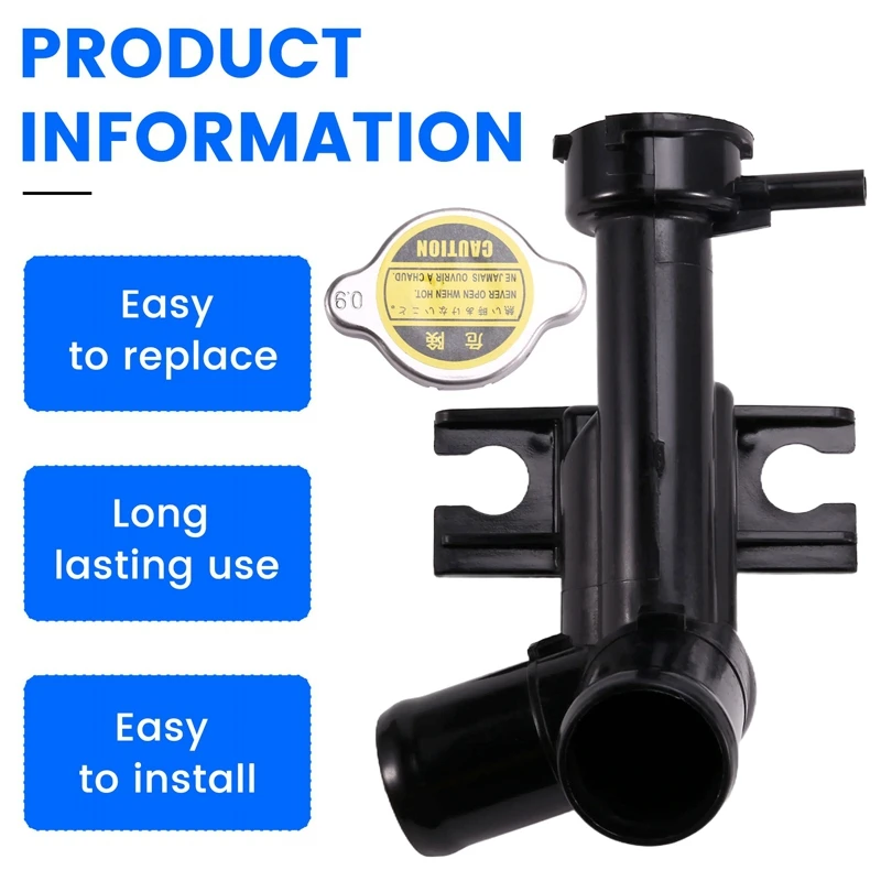 25327-K0200 Coolant Filler Neck Assembly With Radiator Cap For Kia Soul EX LX GT-Line S X 2020-2023 2.0L 1999CC 1.6L