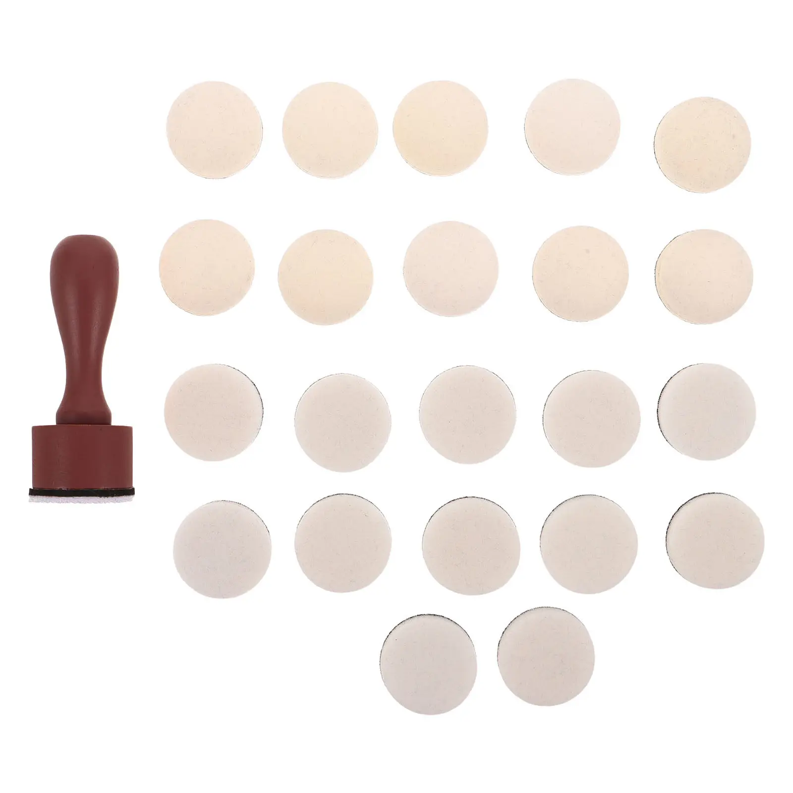 

1Set Mini Round Ink Blending Tool Kit with 12 Flat 10 Domed Foam Refills Distress Ink Sponge Brushes for Card Making Arts Crafts