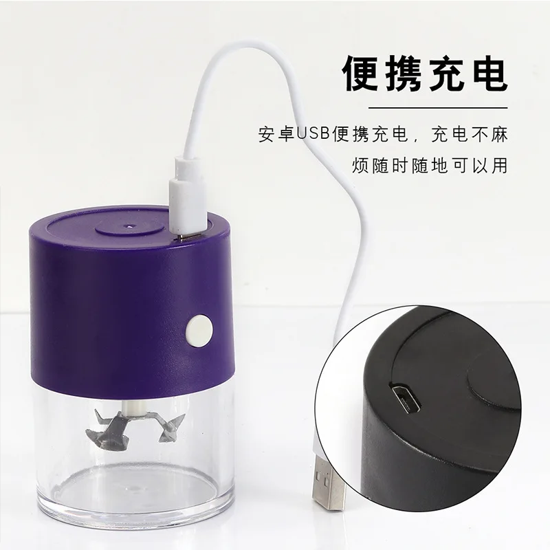 USB Automatic Tobacco Coffee Grinder, Grinder, Spice Mills, Crusher, Kitchen Crusher, Cereals, Nuts, Beans, Grains