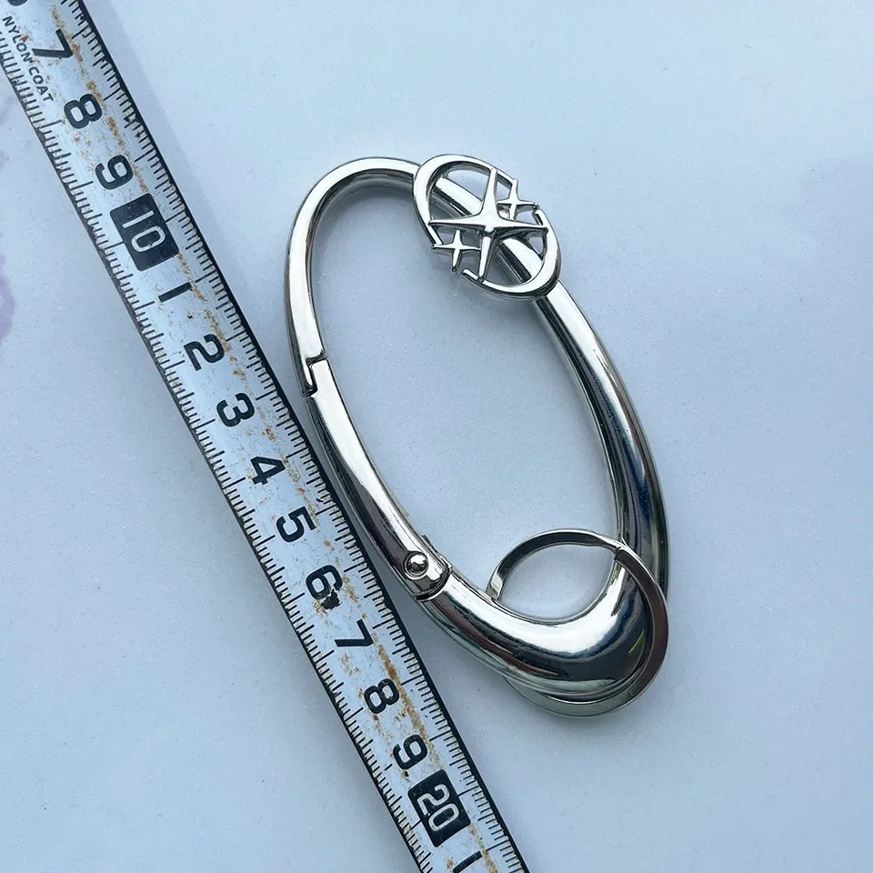 14kgf  雪解け♡ぴちょんとシャリっとしたチャーム◝✩ Y2K Cross Carabiner Keychain Religious Crucifix Grunge Clasp Key