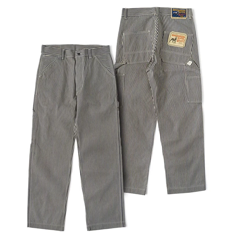 【GREY】MIL Trousers Multi Color Hickory Carhartt WIP MERCER HICKORY - Trousers - grey - Zalando.ie