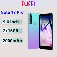 FUFFI Note 13 Pro Cell phone 16GB ROM 2GB RAM 5.0 inch Google Play Store Smartphone Android Dual SIM 2+8MP Camera Mobile phones