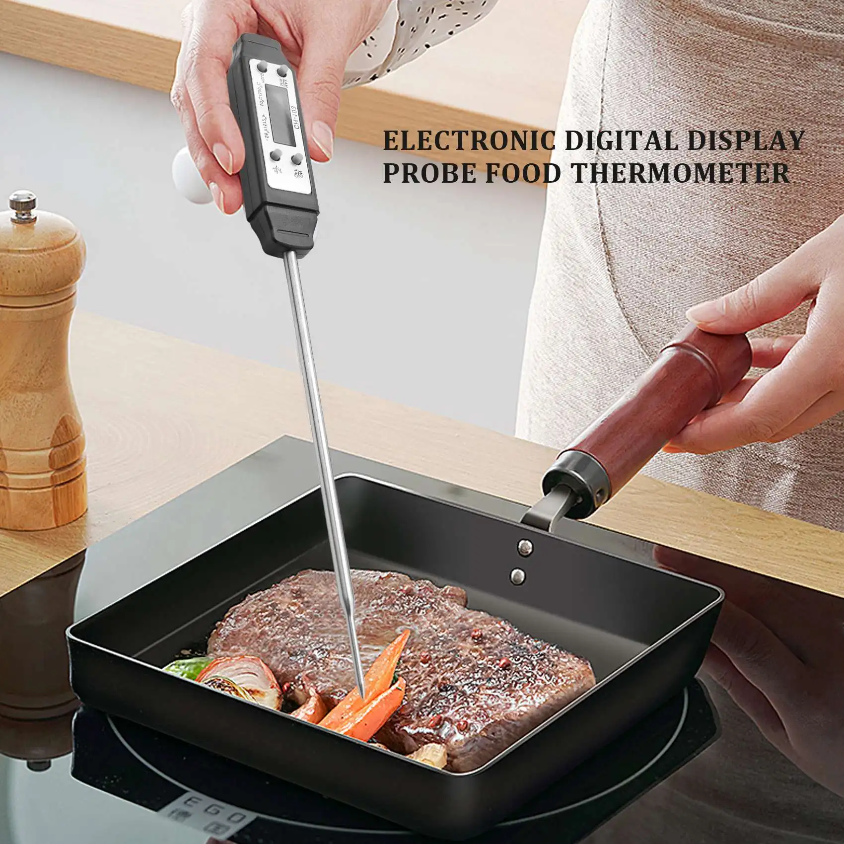 

AD30-Cooking Food Thermometer Digital Instant Reading Meat Thermometer Barbecue Thermometer High Precision Kitchen Thermomete