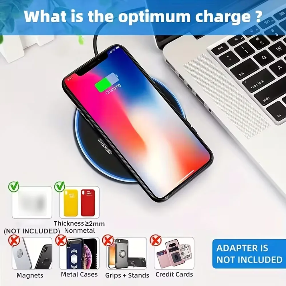 Portable 30W wireless charger, fast charging station compatible with Phone 17/16/15/14/13/12 Pro Max, 8 Mini, Samsung and Xiaomi view 6