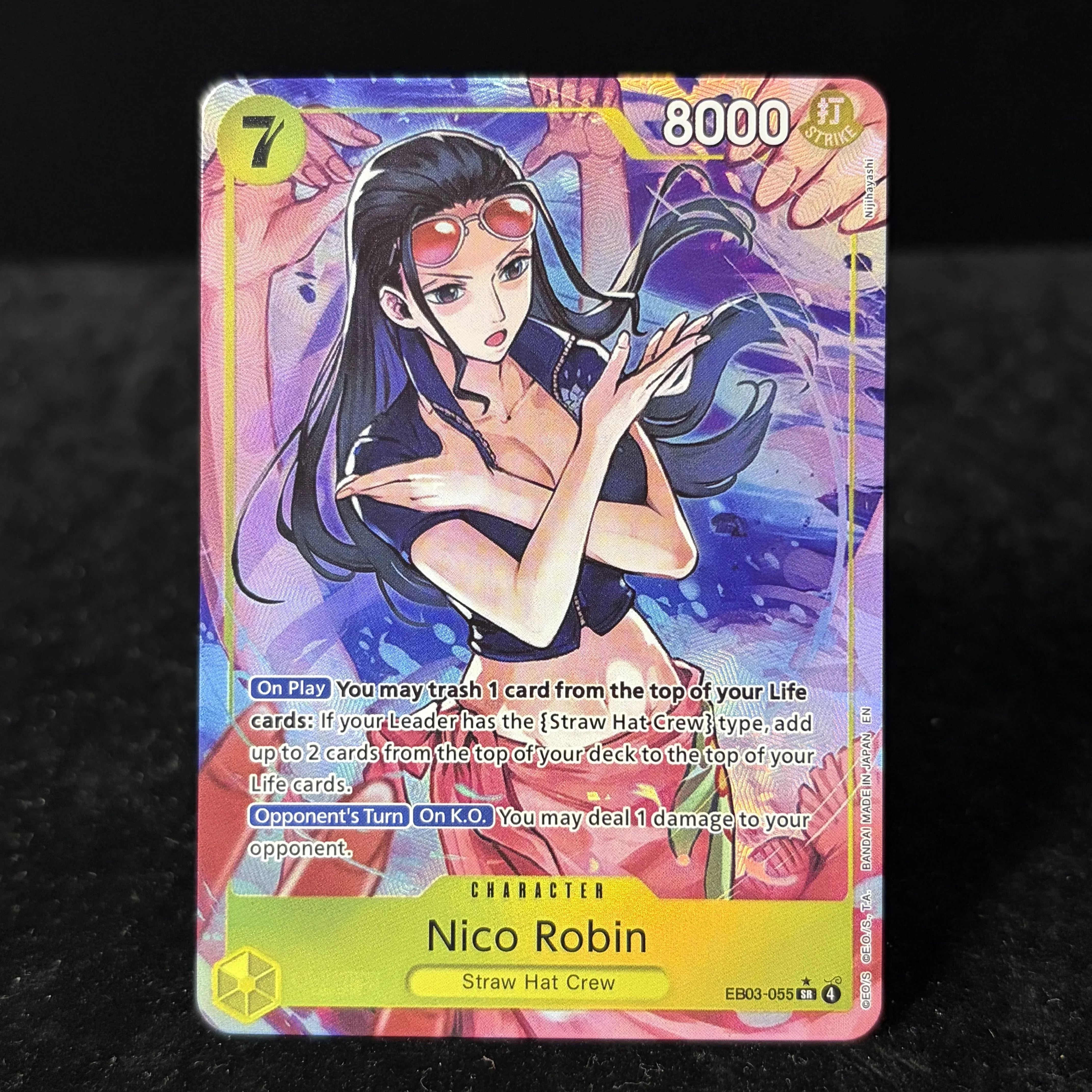 OPCG Heroines Edition EB03 4 Cards Set Nami Nico Robin One Piece Anime Alt Art Holo Collectible Trading Game Cards DIY Gifts