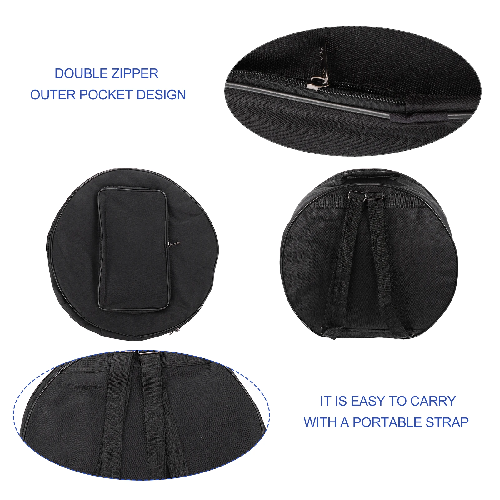 1pc imbottito rullante borsa 13-14 pollici tessuto Oxford imbottito portatile rullante custodia batteria Gig Bag kit batteria per prestazioni