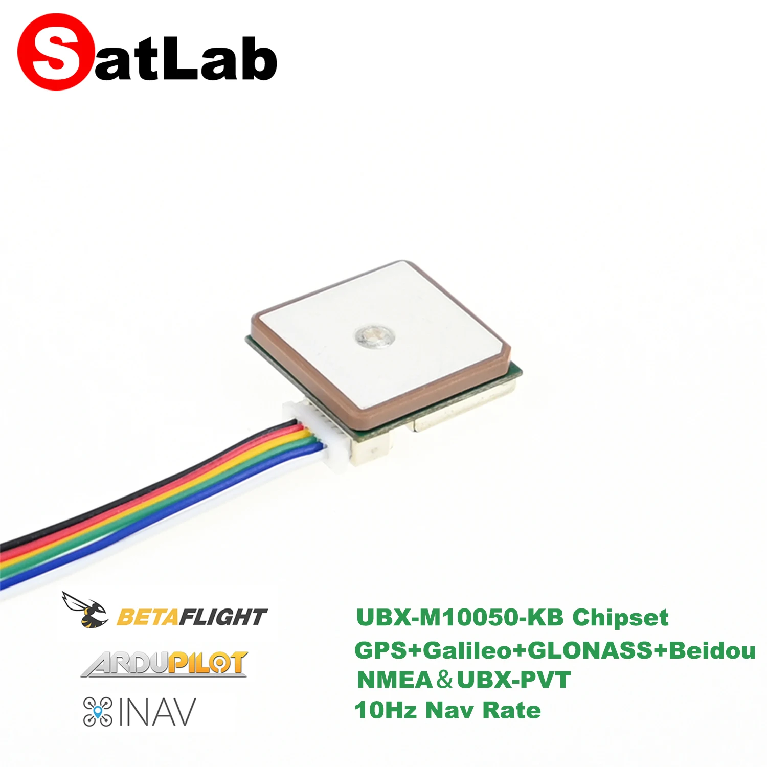 Módulo GPS para dron FPV M10 de 18 mm con brújula para INAV Ardupilot Betaflight Pixhawk F7 F405 F4 GPS GLONASS Galileo BeiDou