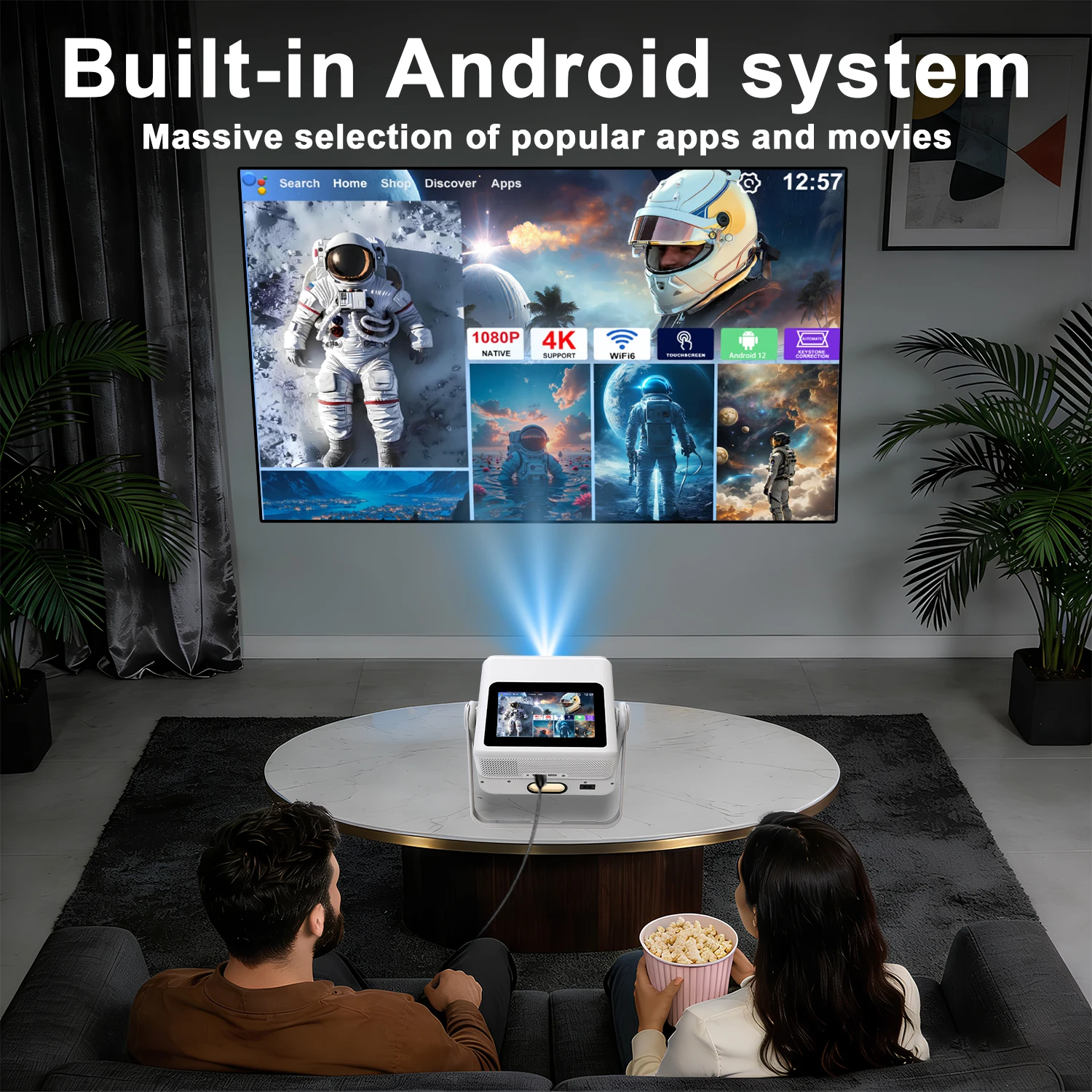 7 İnç Android 12 Projektör 180 - Home Cinema Gifts incelemesi ve fiyatı