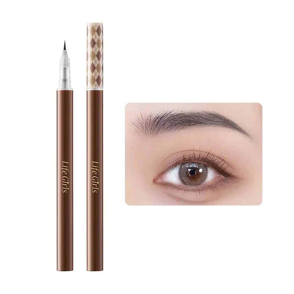 3 couleurs 1pc stylo à sourcils pointe étanche sourcils stylo sourcil tatouage stylo étanche liquide noir sourcil maquillage crayon