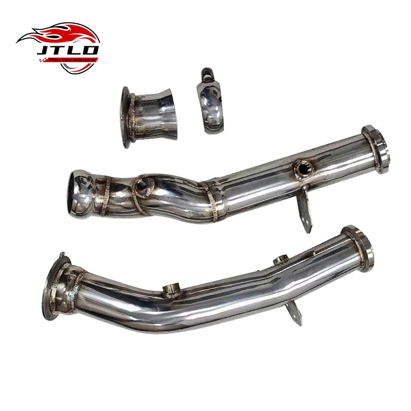 

JTLD Performance SS304 RHD Straight Pipes Exhaust Polished Downpipe For BENZ W205 C43 Right-hand Drive